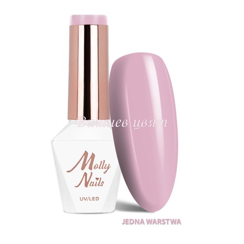 Molly Nails 327 La Vie en Rouge Morning Kiss LED/UV HEMA/Di-HEMA Free - Гел лак 8g.